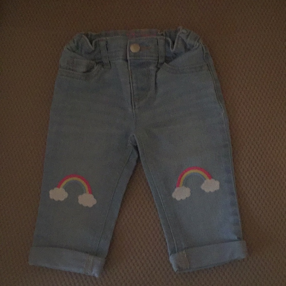 Toddler cropped jeans.